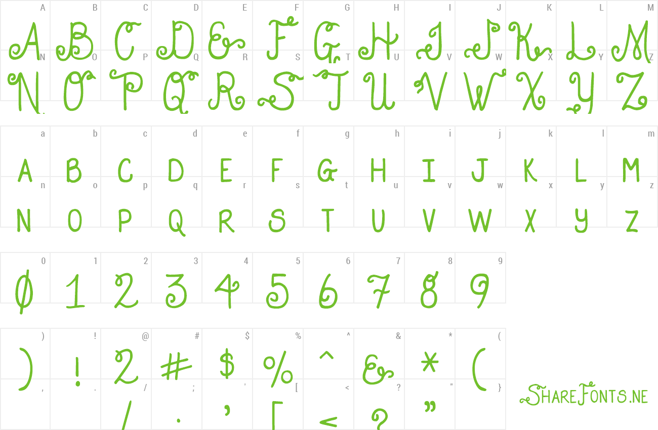 Font DJB Holly Enchanted preview